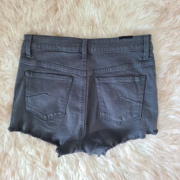 Talula Women Shorts Size 28 Cut Off High Rise Gray‎ Wash Jean Denim Western Boho - Picture 4 of 16